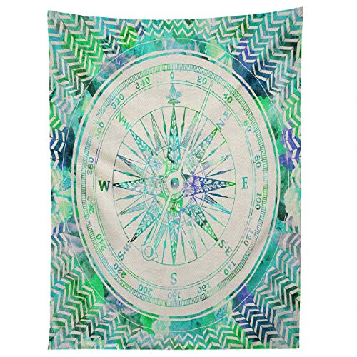 Deny Designs Bianca Green Follow Your Own Path Mint Tapestry, 60 x 80